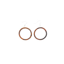 Load image into Gallery viewer, Wood Hoop Earrings