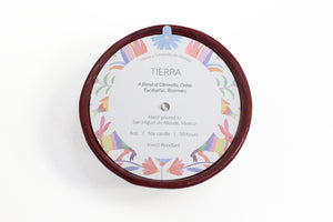 TIERRA - Outdoor Insect Repellent Scent, Simple Bowl, Terracotta Candle