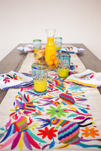 Load image into Gallery viewer, Otomi Hand-Embroidered Table Runner with Border