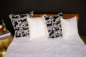Otomi Square Embroidery Pillow-Extra Large