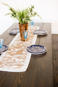 Otomi Hand-Embroidered Table Runner with Border