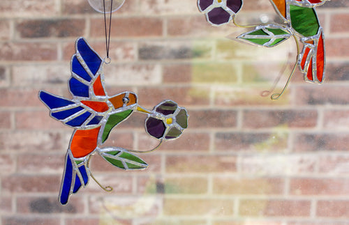 Stained Glass Hummingbirds, Dragonflies, Butterflies