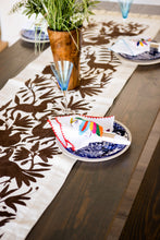 Load image into Gallery viewer, Otomi Hand-Embroidered Table Runner with Border